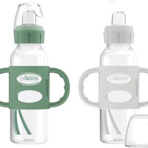 Dr. Brown's Baby Bottle Set - Green and Gray